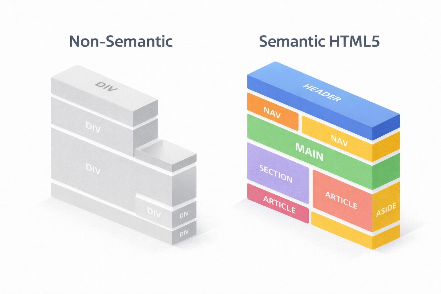 Arsitektur HTML5 Modern: Transisi dari "Div Soup" Menuju Struktur Semantik Berstandar Industri 2026